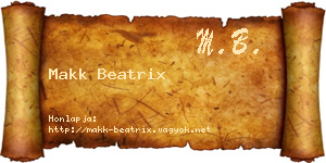 Makk Beatrix névjegykártya